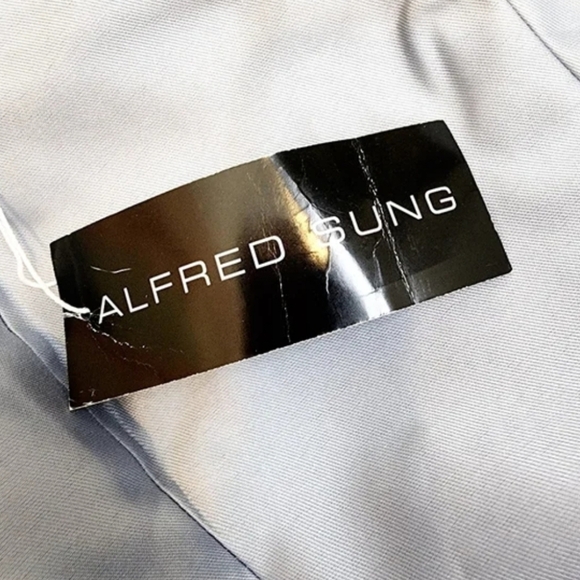 Alfred Sung Sleeveless Square-Neck Princess Line Gown Size 8 - Picture 9 of 12